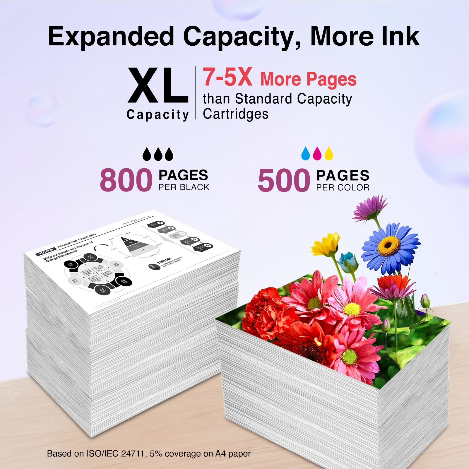 67XL Ink Cartridges Compatible with HP 67 XL Deskjet 2800E 4200E 2700E 4100E 2755E 4258E 2855E 2842E 2852E 2827E 4155E for Printer Ink HP 67 XL HP 67 Ink Black Color Combo Pack
