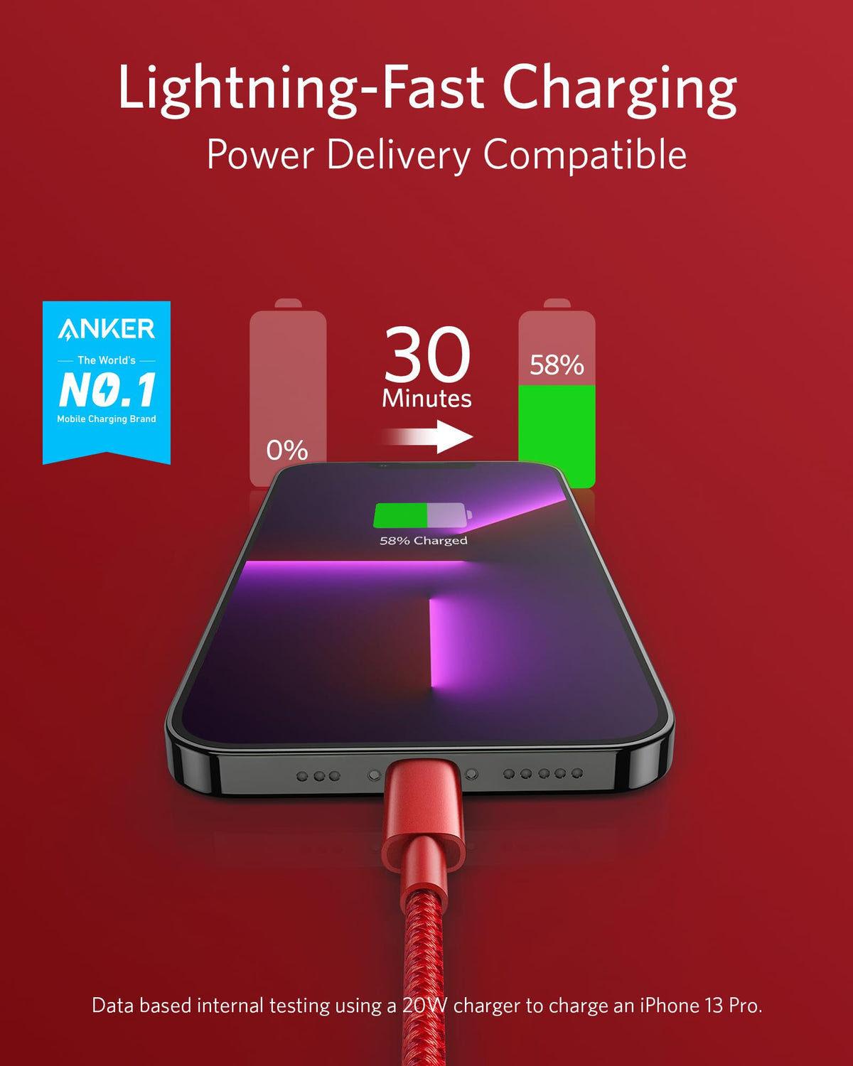 USB-C to Lightning Cable by Anker