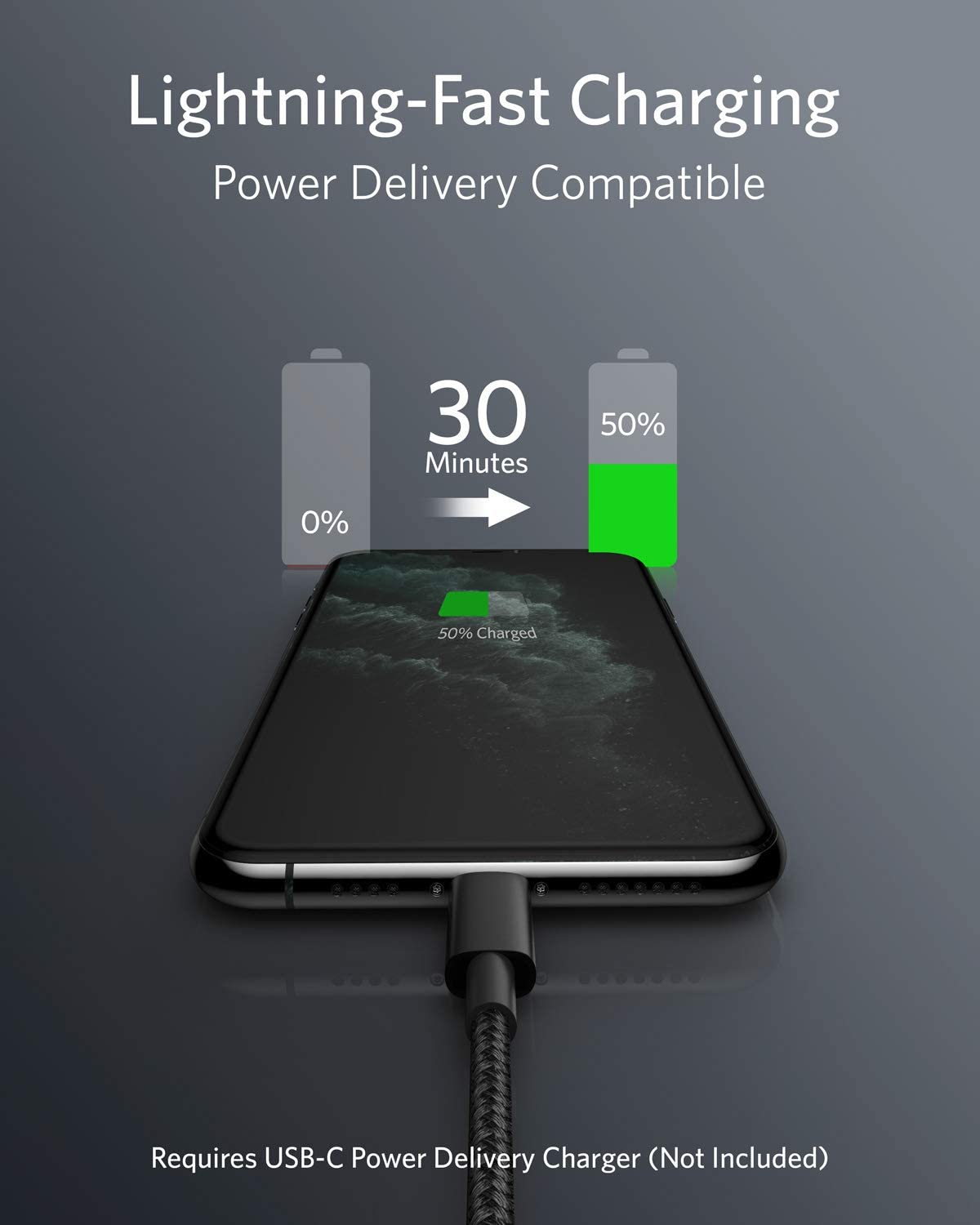 USB-C to Lightning Cable by Anker