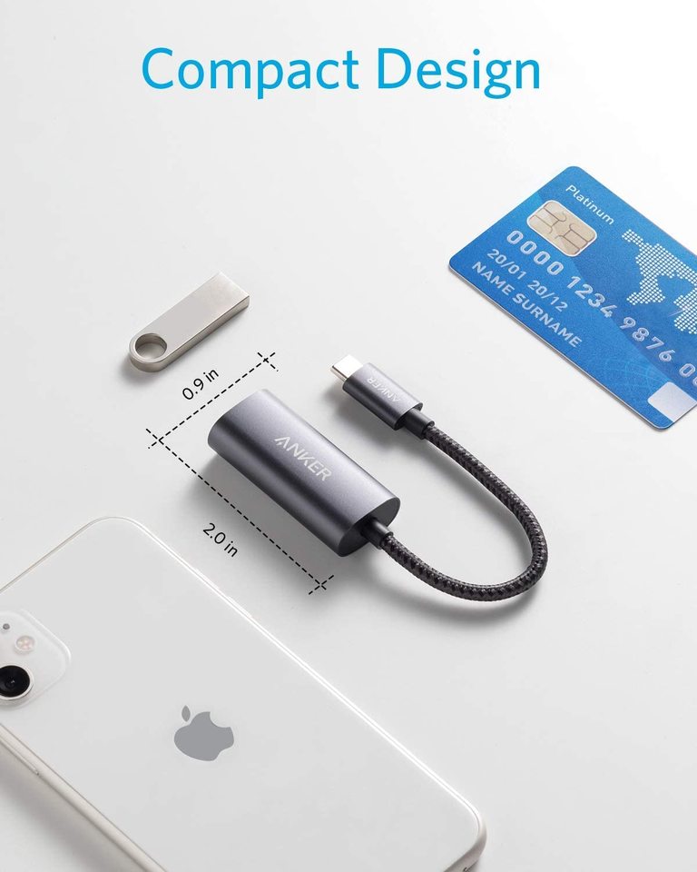 USB-C to Gigabit Ethernet Adapter by Anker