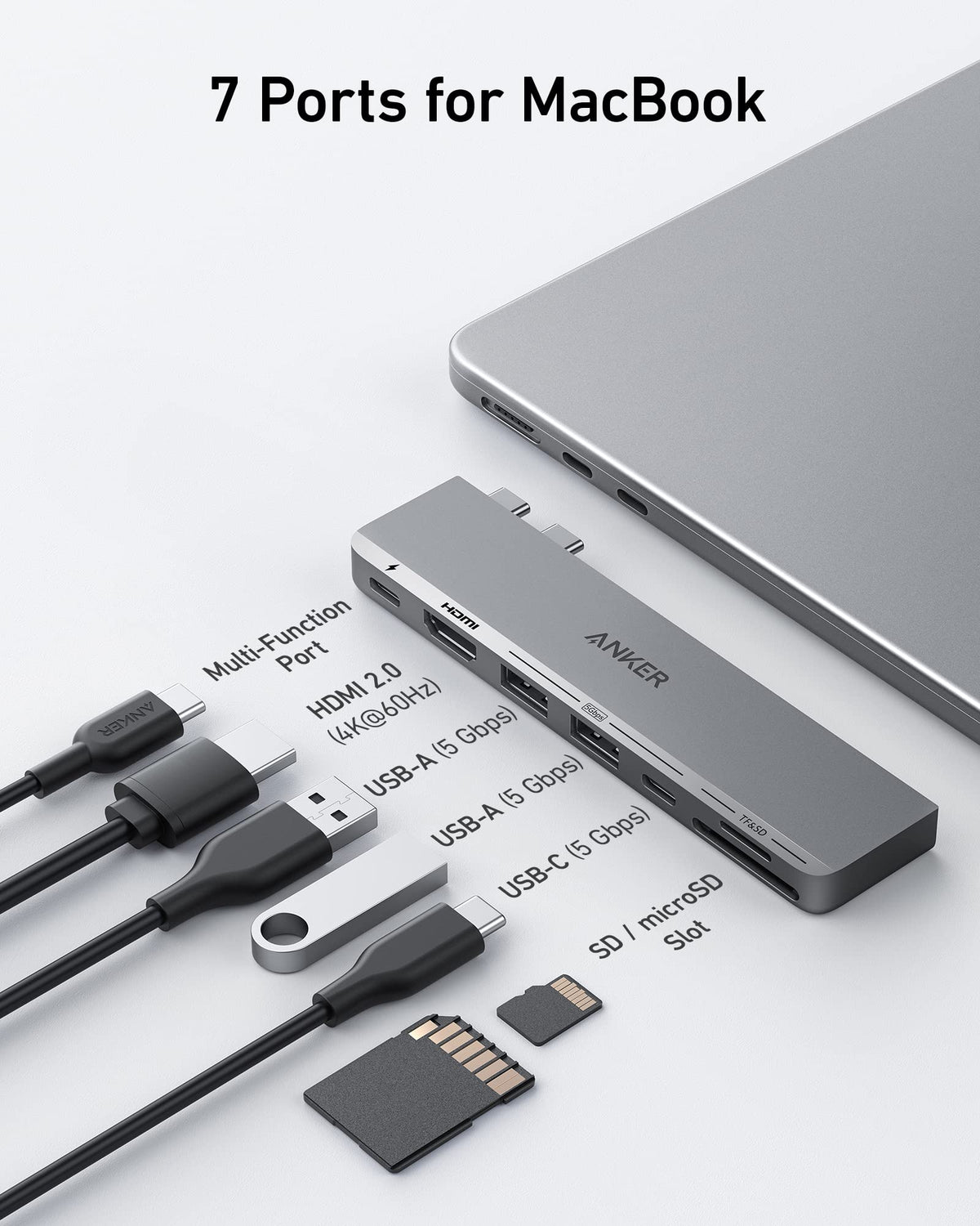 USB-C Hub (7-in-2, for MacBook) by Anker