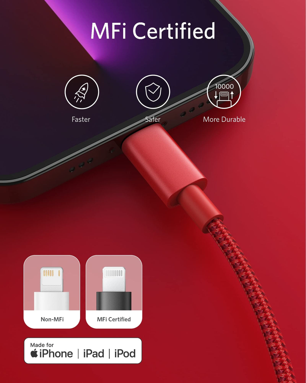 USB-C to Lightning Cable by Anker