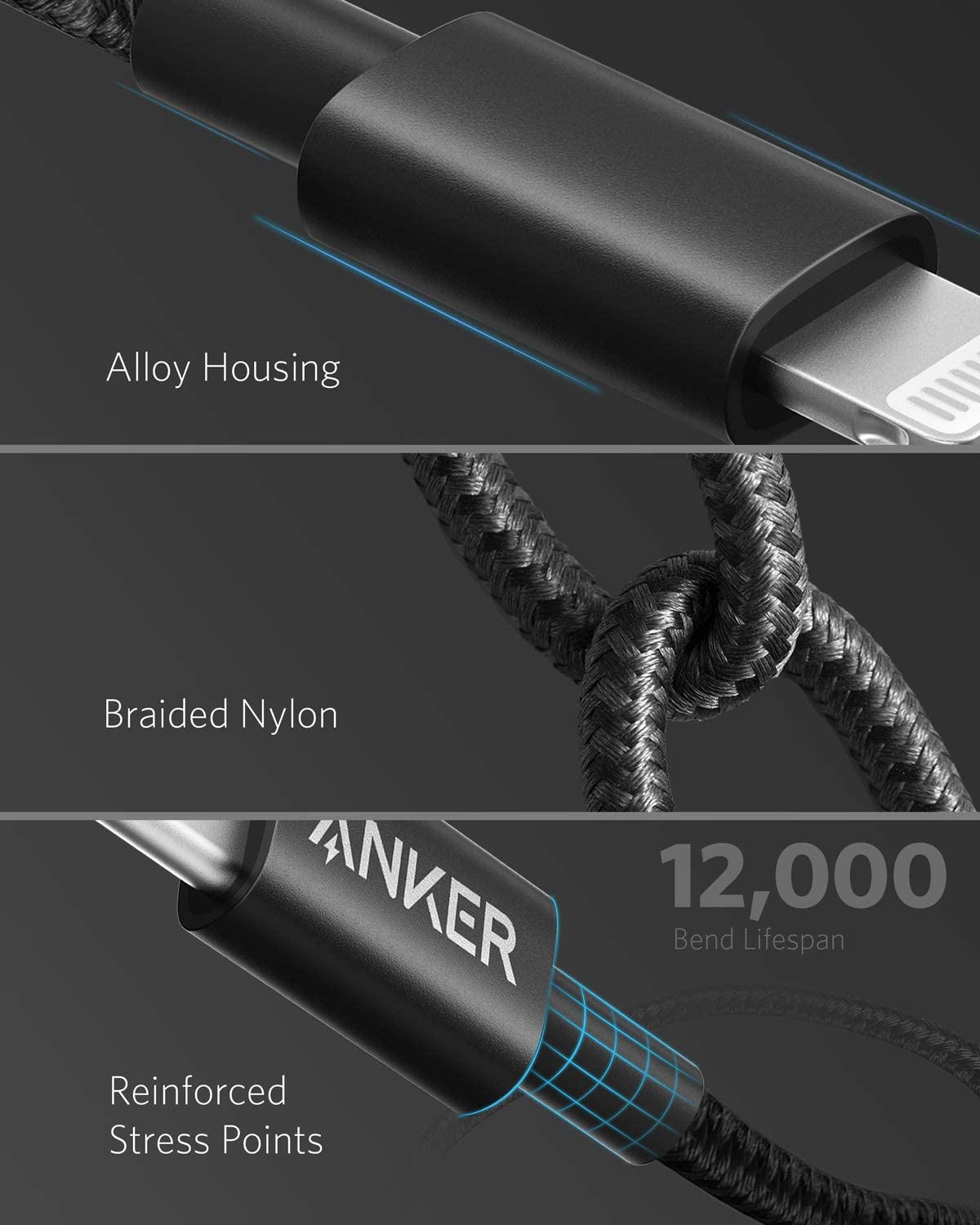USB-C to Lightning Cable by Anker