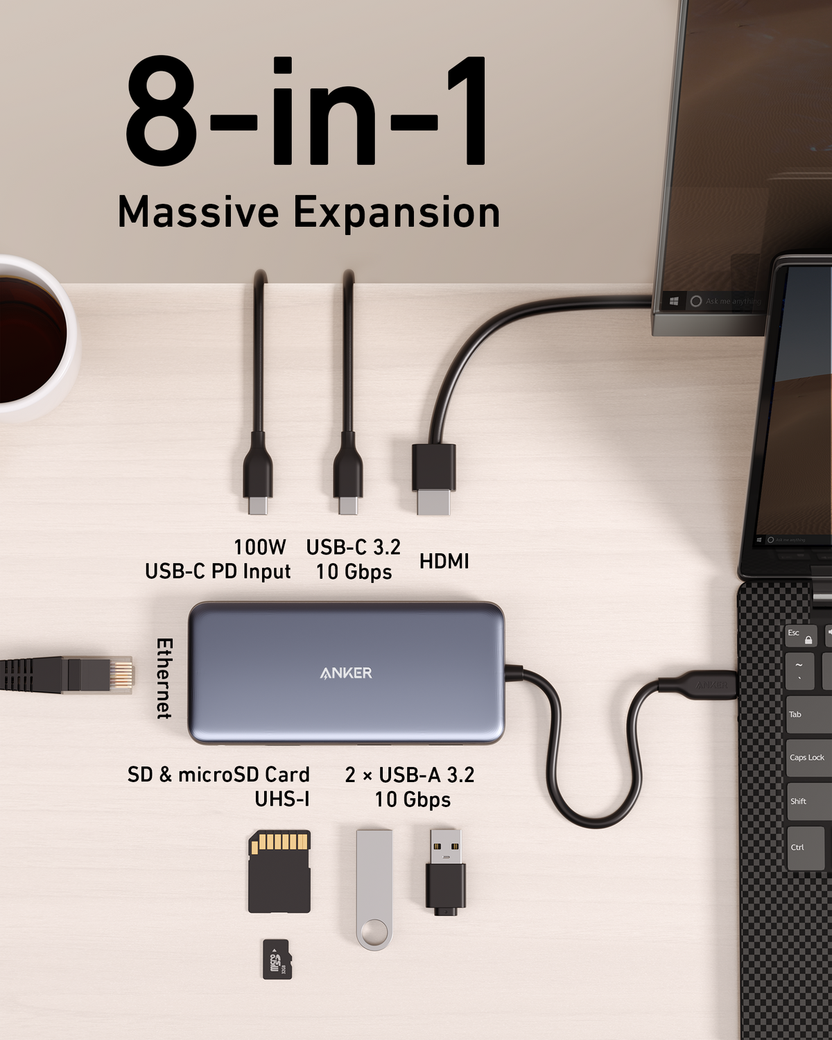 USB-C Hub (8-in-1) by Anker