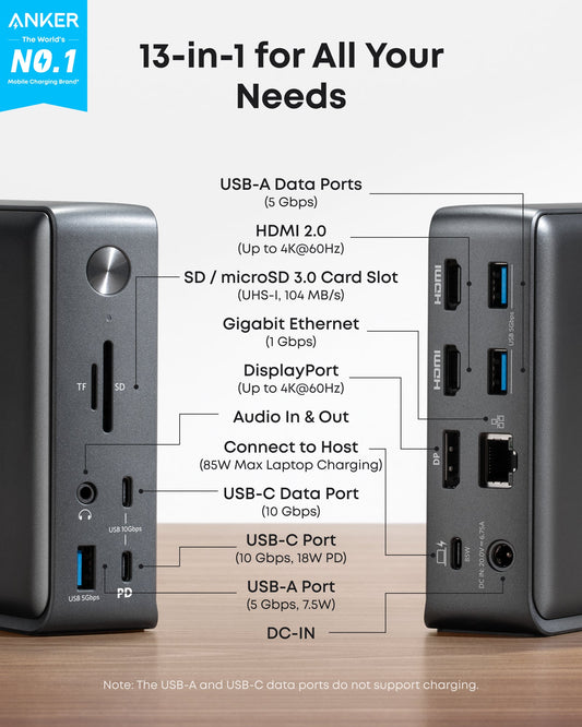 USB-C Docking Station (13-in-1) by Anker