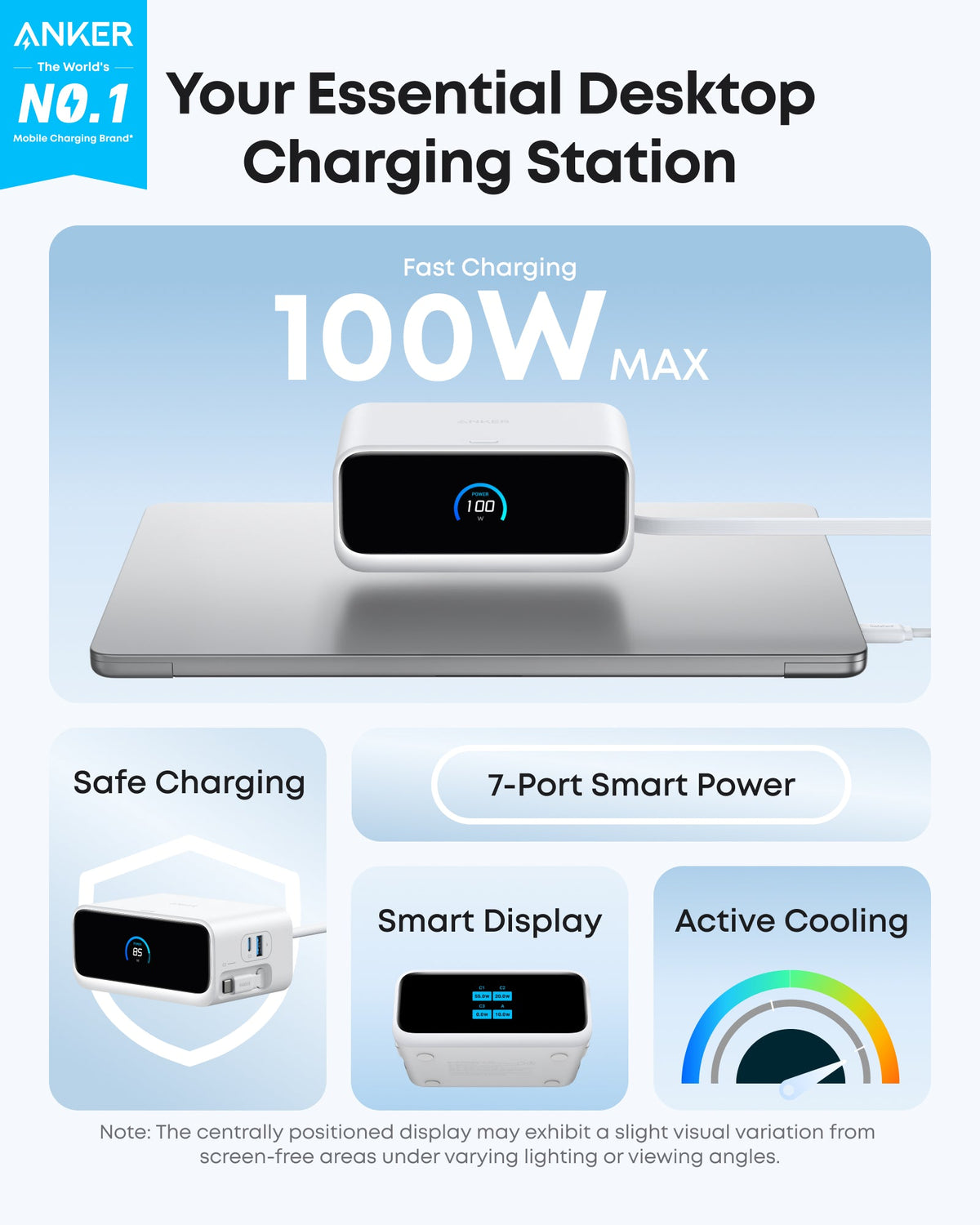 Nano Charging Station (7-in-1, 100W) by Anker