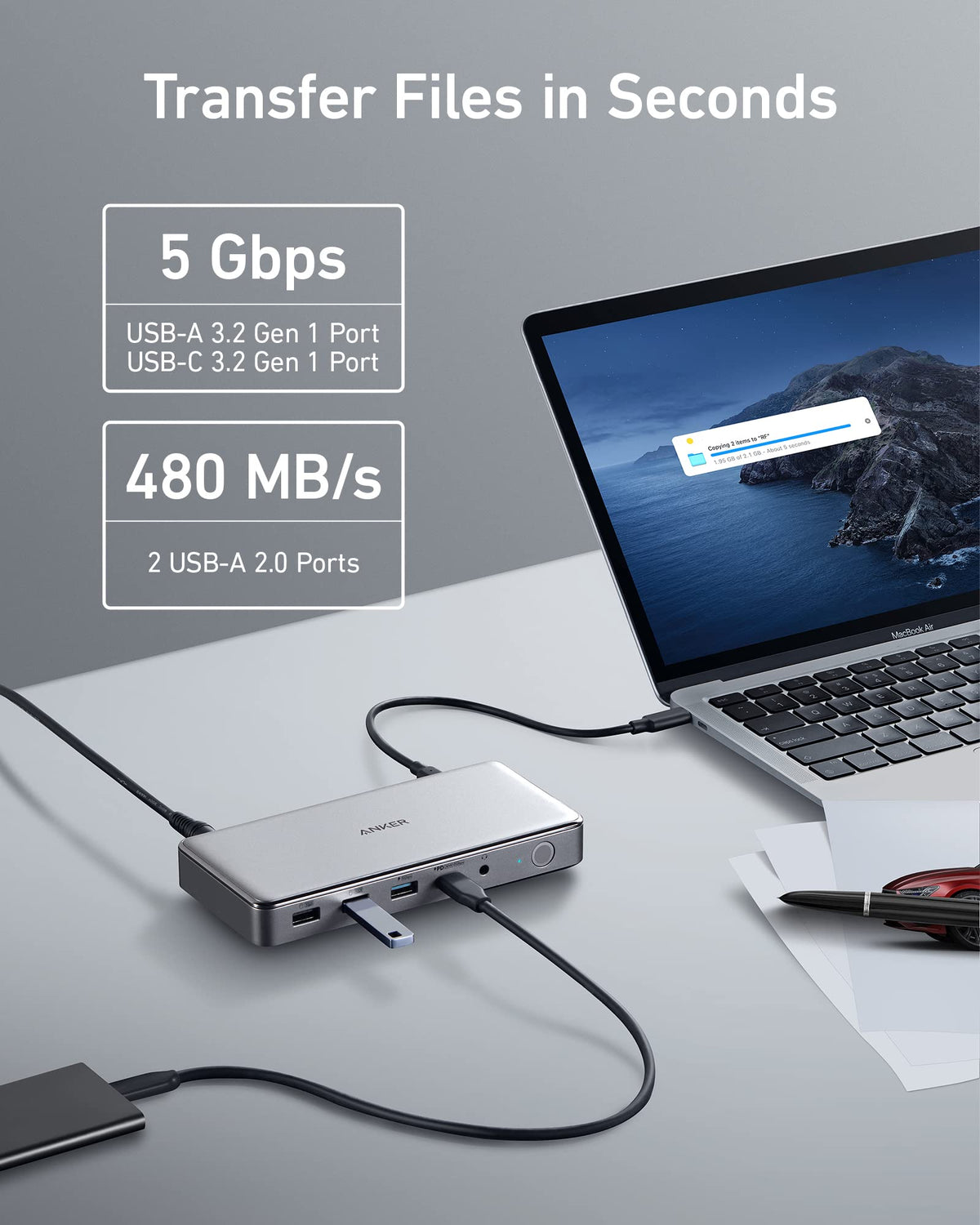 USB-C Docking Station (10-in-1) by Anker