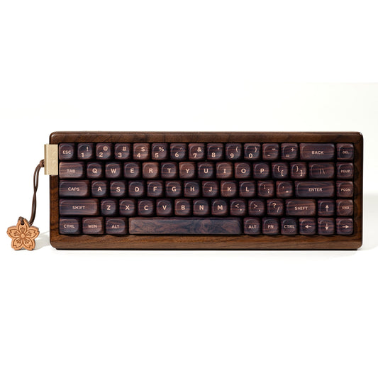XVX MU68 FujiWave VIA Wireless Wooden Mechanical Keyboard