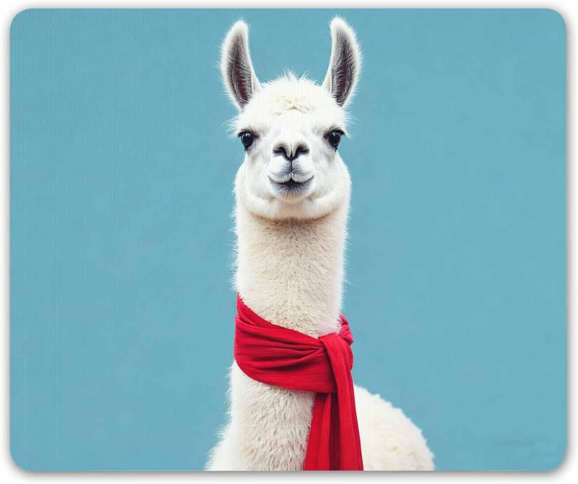 Gaming Mouse Pad Custom,Stylish Lovely Hipster Llama Pattern Personality Gaming Mouse Pad