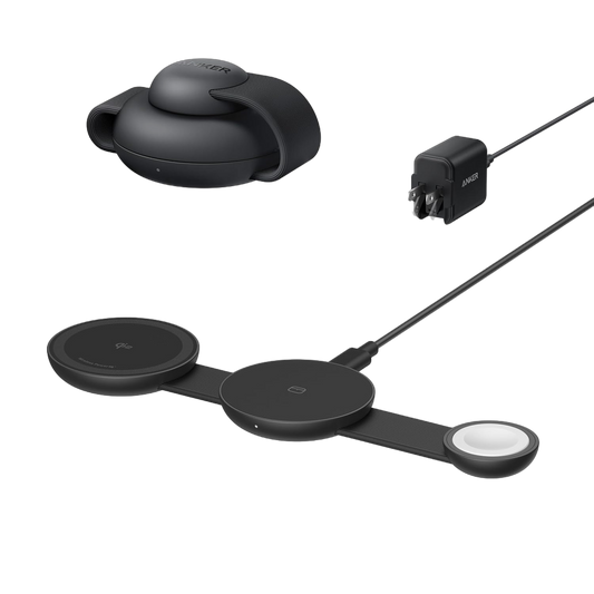 MagGo Wireless Charging Station (3-in-1, Foldable Pad) by Anker